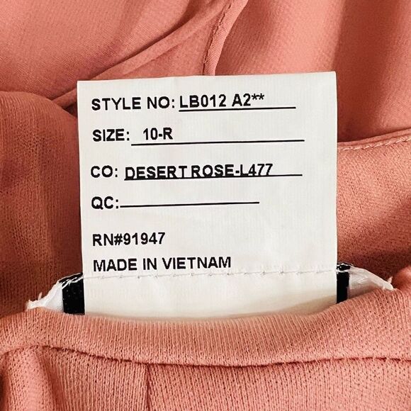 Lovely Womens Desert Rose Lovely LB012 A2 Lined Formal Maxi Dress Size 10-R NWT - Picture 8 of 9